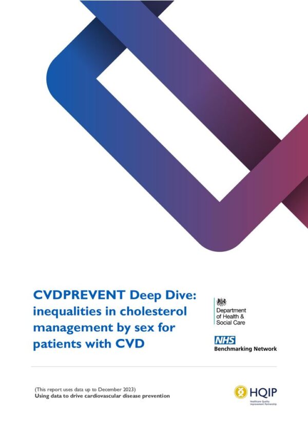 thumbnail of CVDPREVENT Deep Dive – inequalities in cholesterol management by sex for patients with CVD FINAL v3